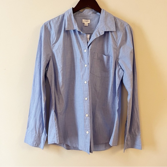 J. Crew Tops - J.crew Signature fit button up shirt in end on end cotton Size Large NEW AG364